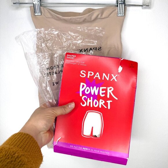 Spanx Power Shorts Shaper Short in Soft Nude Size Large - Picture 6 of 15